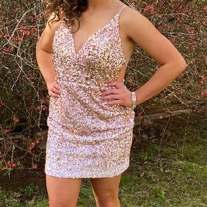 Size 6 Ombré Semiformal Dress